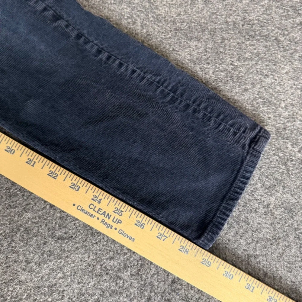 J.Crew Mens 484 Slim Fit Corduroy Pants Navy Blue 30x29 Stretch Cotton Casual